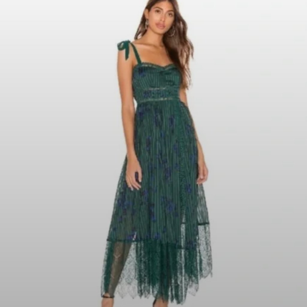Free People Maxi Dress With Tie Straps